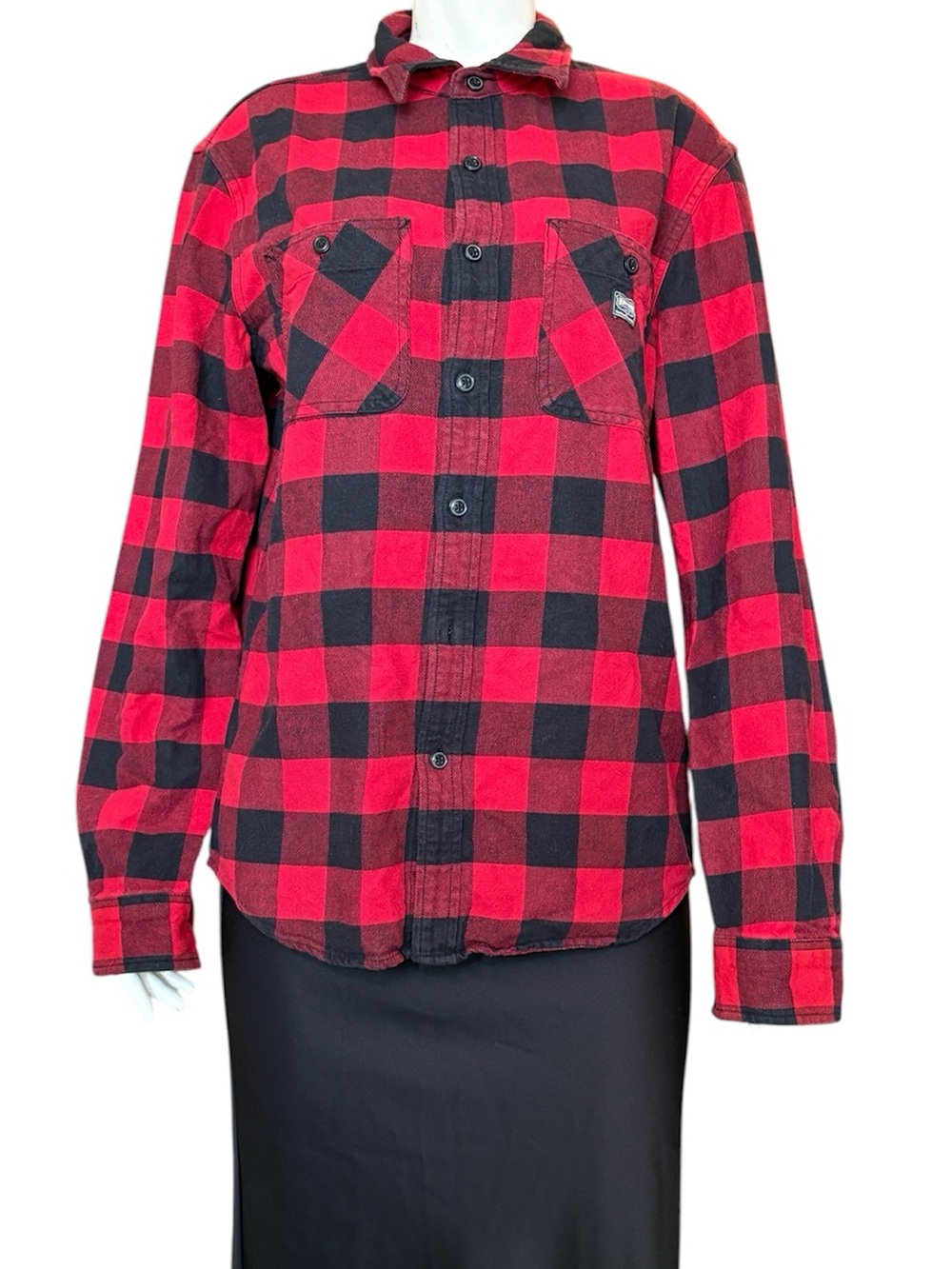 Vintage Denim & Supply Ralph Lauren Red & Black Buffalo Plaid Flannel Shirt Sz M